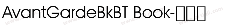 AvantGardeBkBT Book字体转换